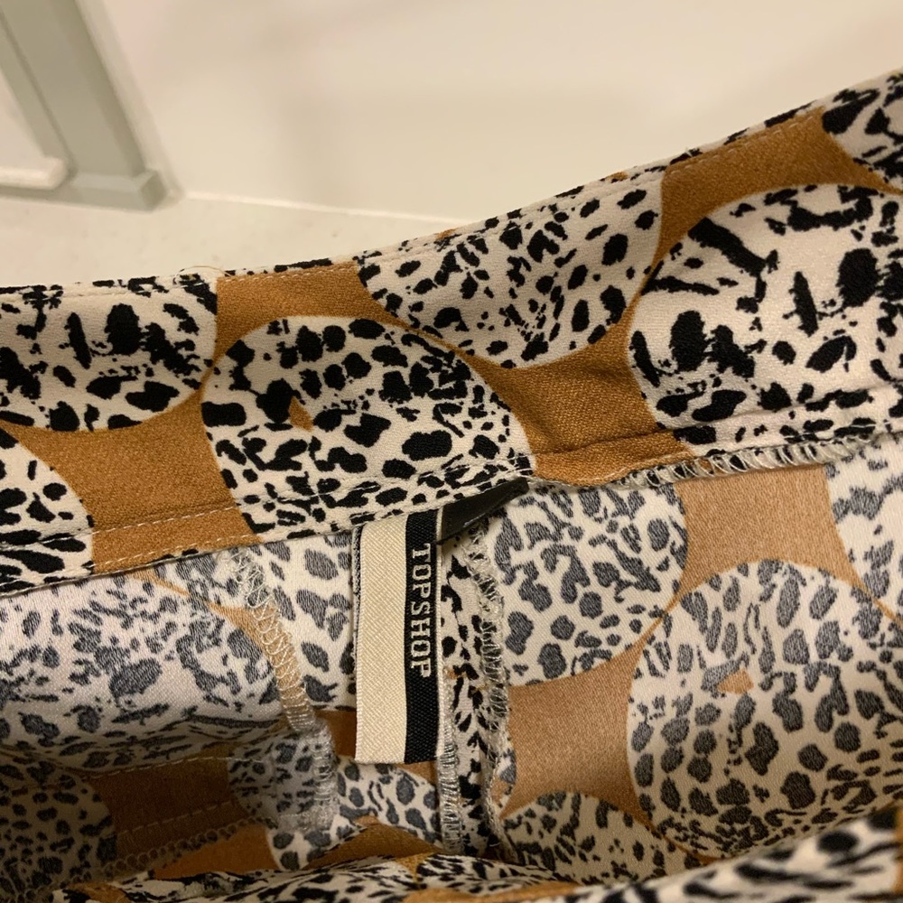 Top Shop Ruffle Hem Slacks - Picture 3 of 4